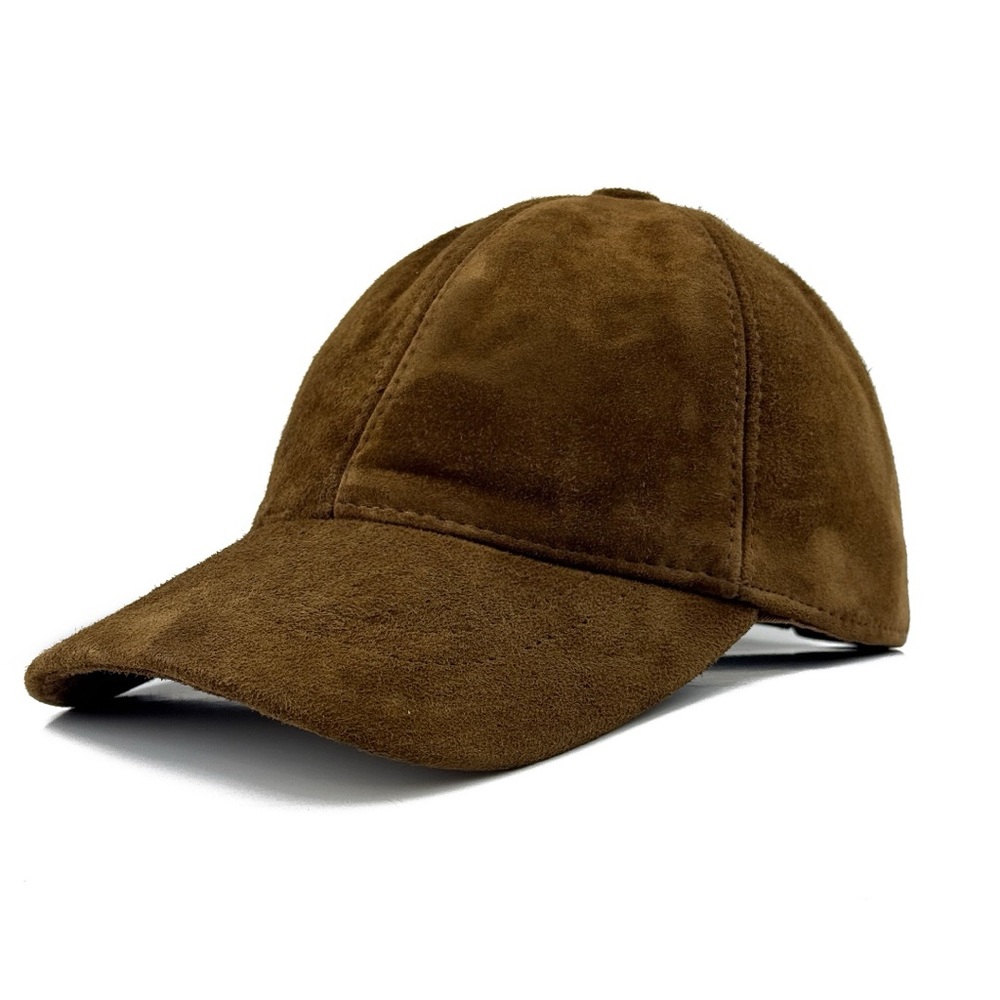 Suede Real Leather Baseball Cap | Ball Leather Hat Sports Visor Adjustab…